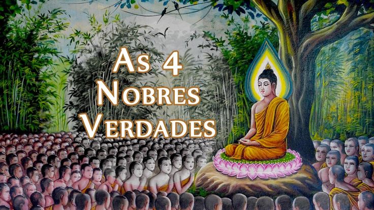 Imagem com um grupo de pessoas meditando sobre as 4 nobres verdades