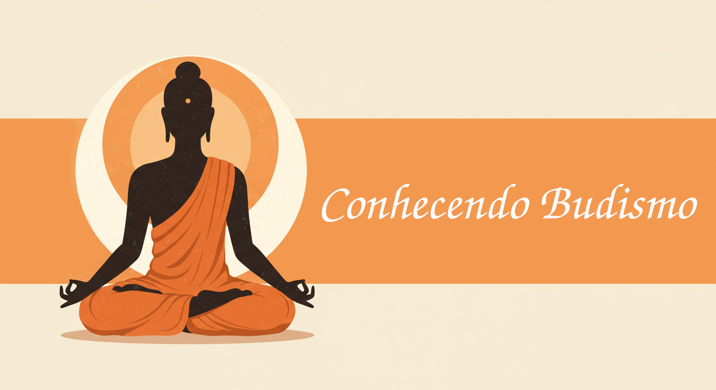 banner com a imagem de uma mulher sentada em posição de meditção
