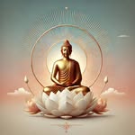 Imagem de perfil do site, uma mulher em posição de meditação